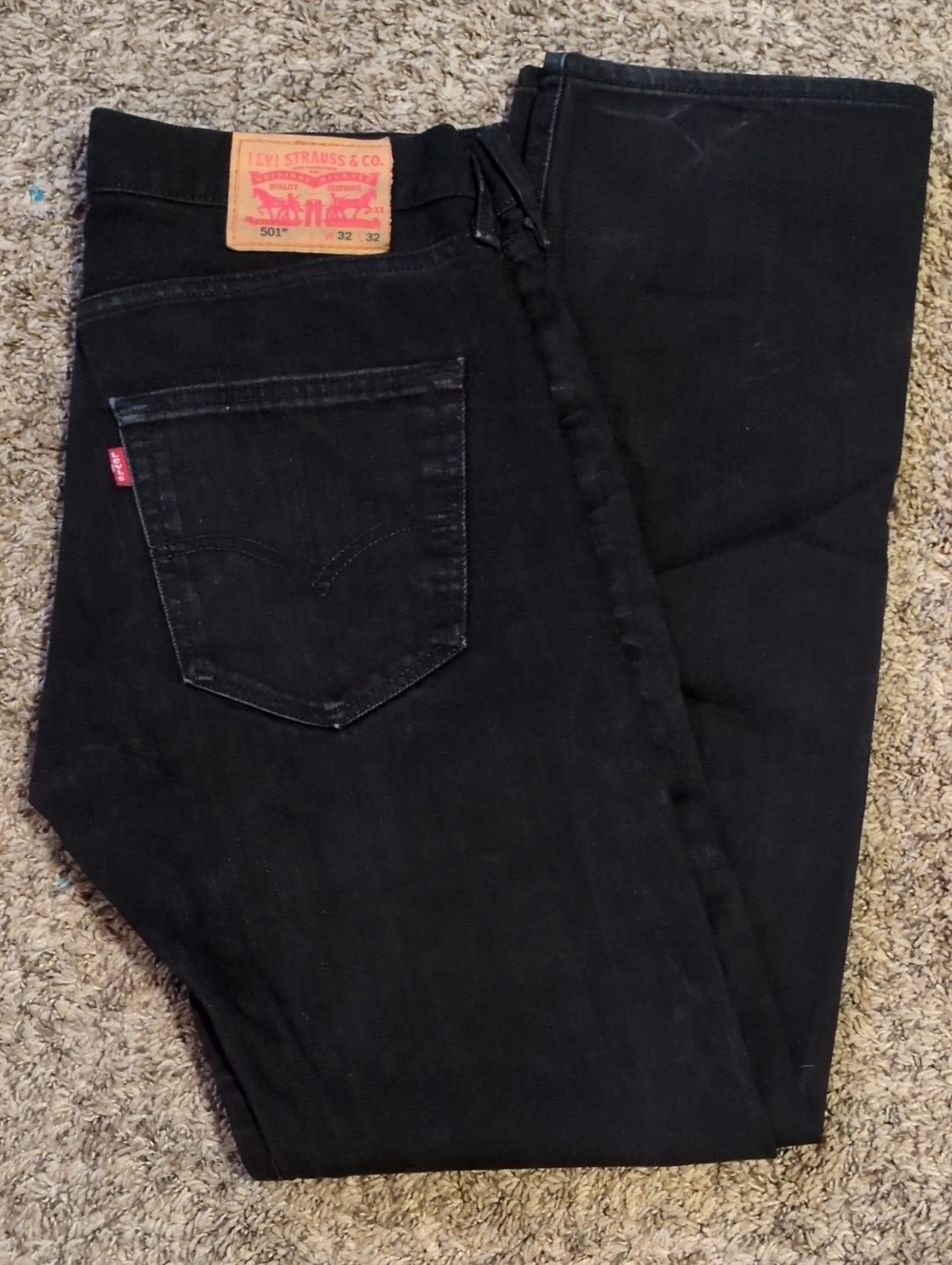 Levi's Black Straight Leg Men's Jeans